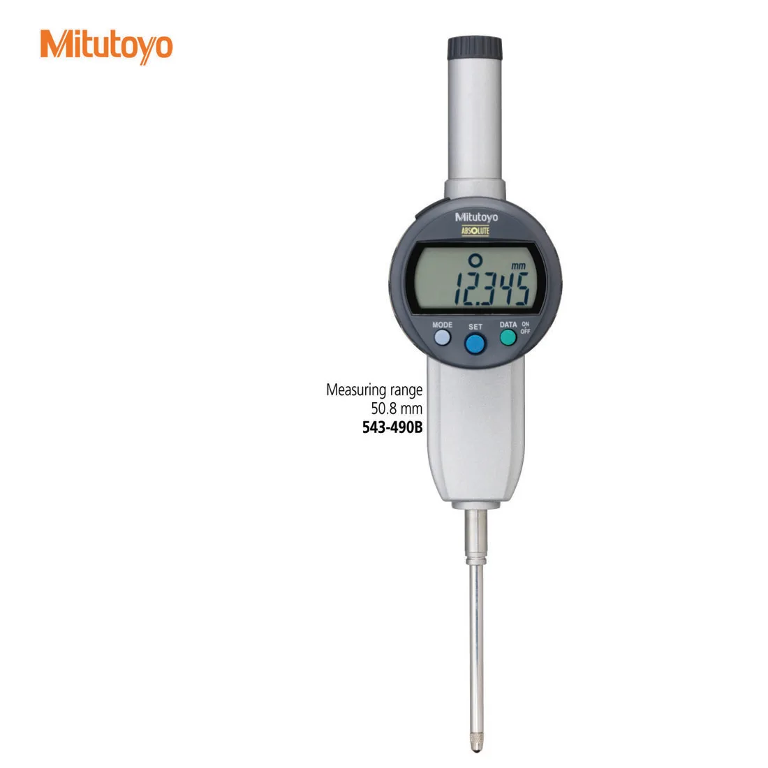 543-490B 491B 0-50.8mm 0.001mm Mitutoyo Digimatic Indicators digital LCD Standard Type Data output meaure CNC tools |