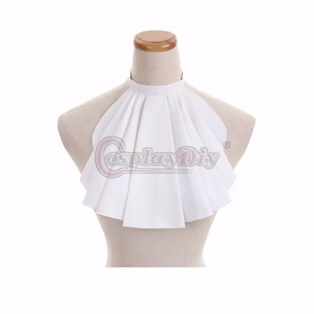 Cosplaydiy 18  丮 ׼ Jabot Neck Tie ߼ Mens Black Jobot Tie Cosplay Prop ׼ Ÿ L320