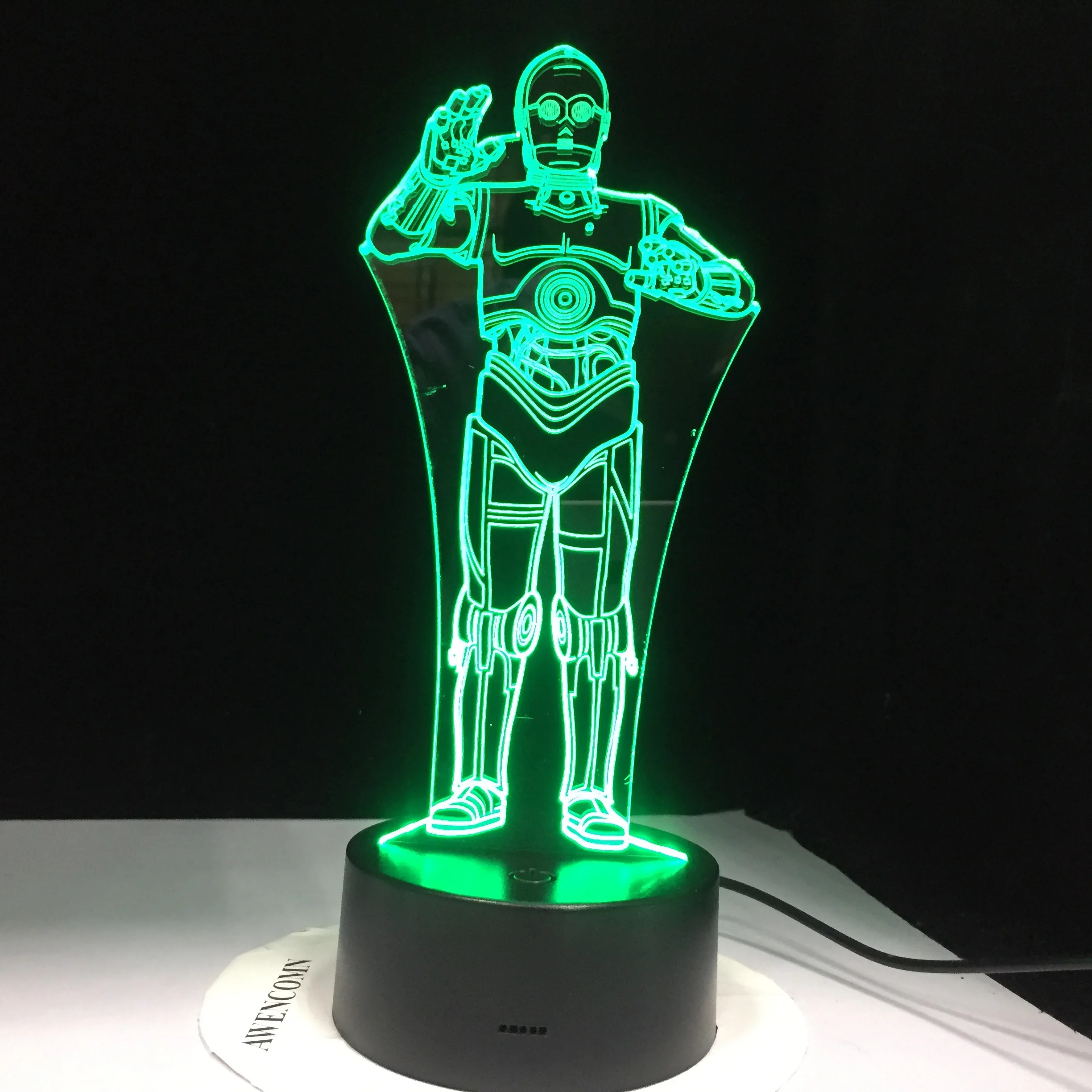 Штурмовика из мультфильма Звездные войны: R2 D2 робот войны 3D светодиодный