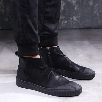 

2018 Winter Chelsea boots men rain boots low bot warm boots male low bot water shoes men slip bot galoshes fishing boots wellies