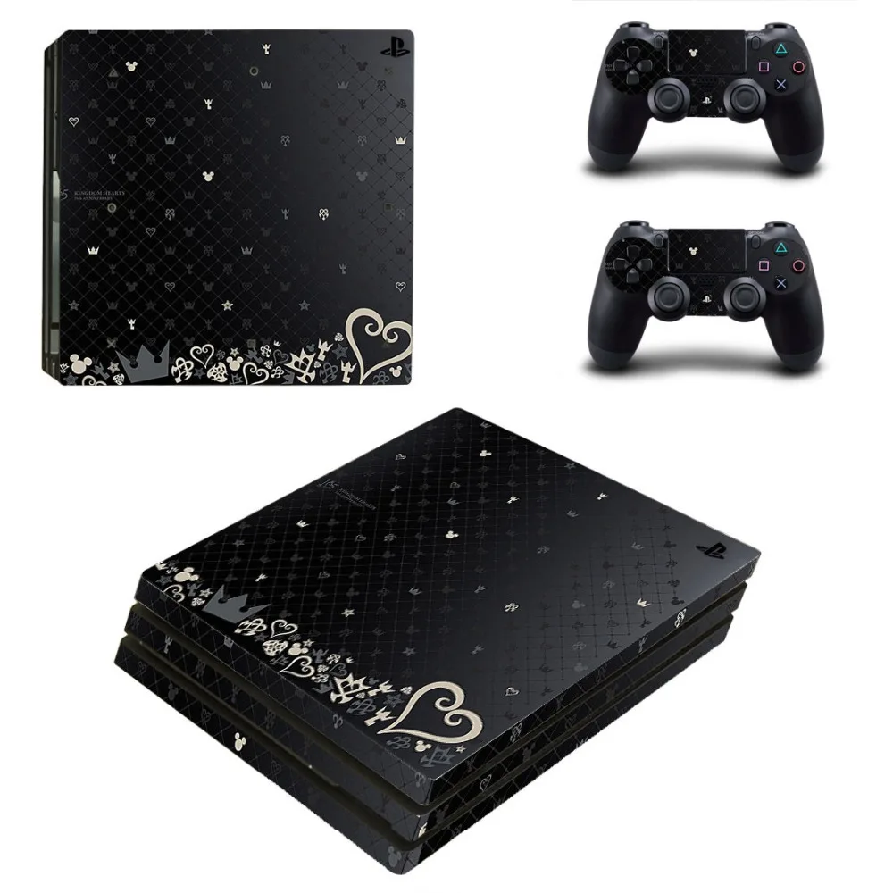 Наклейка на кожу Kingdom Hearts 3 PS4 Pro для консоли Sony PlayStation 4 и 2 контроллера виниловая