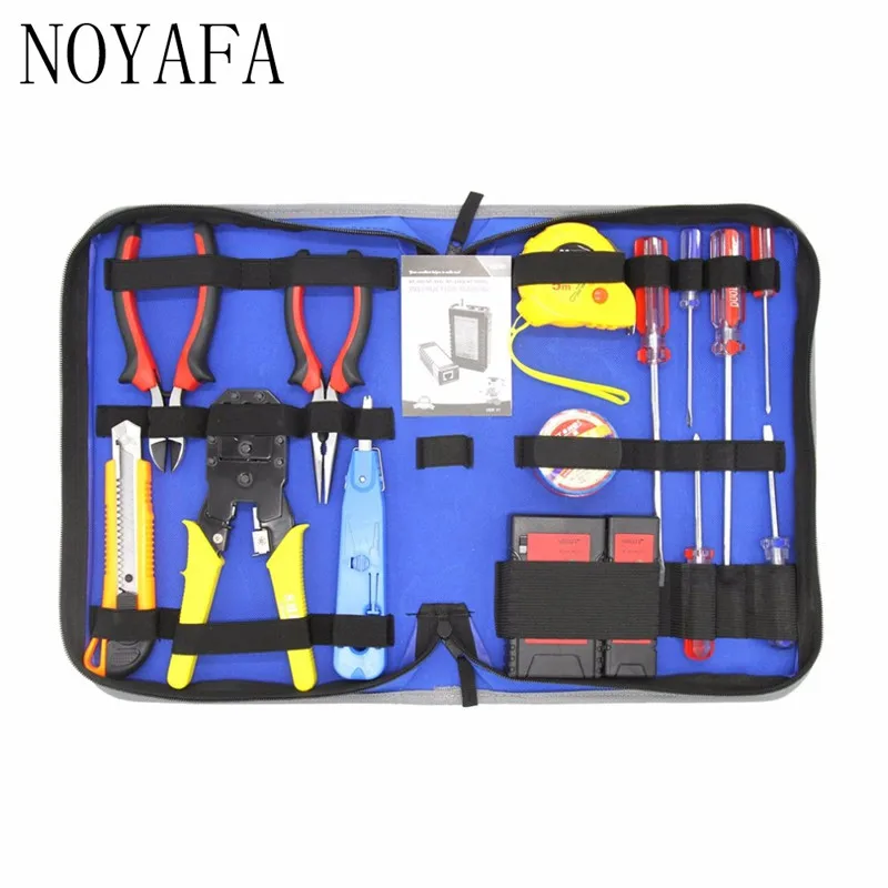 

NF-1506 Network Repair Tool Kit Lan Cable Tester NF-468 Pliers Screwdrivers Punch Down Tool Crimping Tool Maintenance Tool Set
