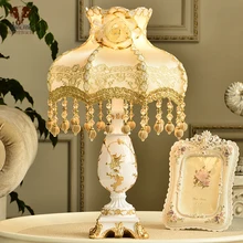 W28cm* H51cm110v220v e27 настольная лампа мода роскошь спальни лампа кровать-освещение настольная лампа для бар, гостиная, abajur пункт кварто
