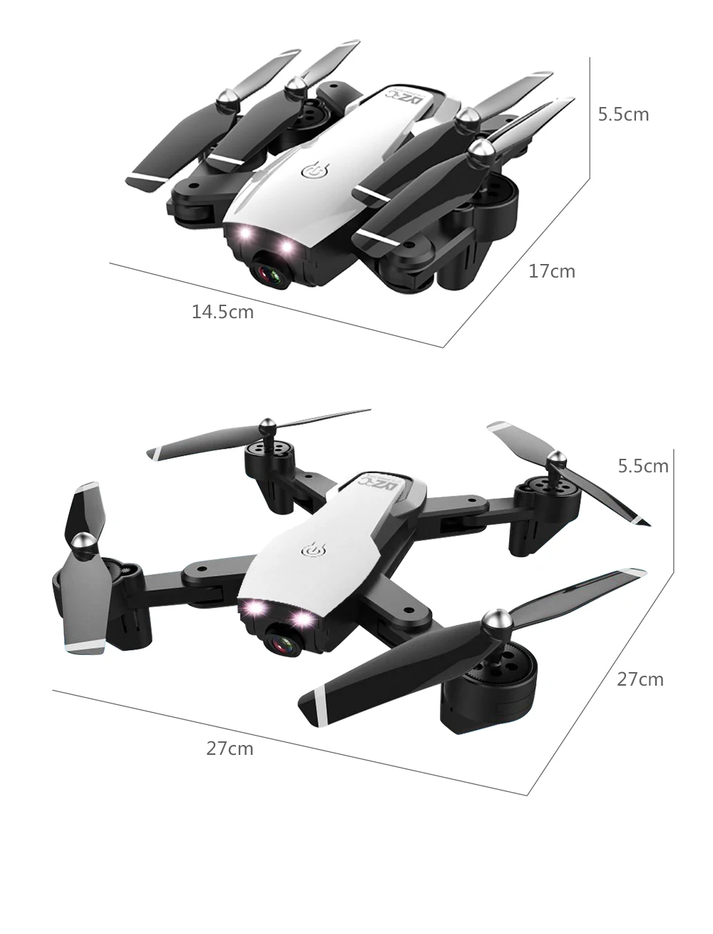 L107 RC Дрон с камерой HD широкоугольный RC складной Квадрокоптер Безголовый режим двойной HD камера RC вертолет игрушка для детей портативный