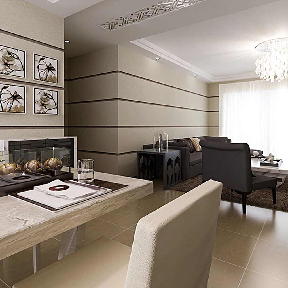 Stereoscopic 3D Wallpaper Bedroom Living Room Background Wall Flocked Modern Wall Paper Roll Horizontal Stripe Wallpapers Stereoscopic 3D Wallpaper Bedroom Living Room Background Wall Flocked Modern Wall Paper Roll Horizontal Stripe Wallpapers