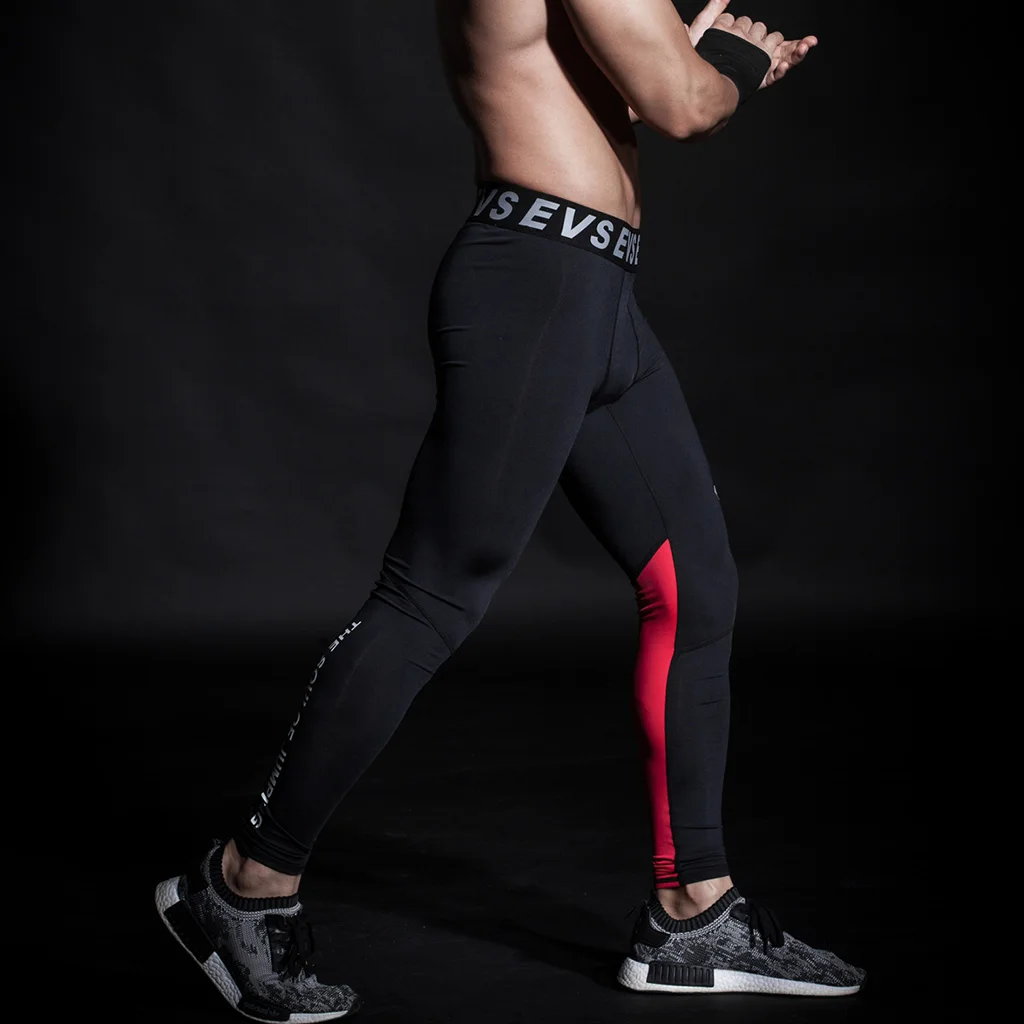 Быстросохнущие Мужские штаны для бега, фитнеса, Компрессионные Мужские Брюки s, тренировочные штаны, леггинсы для бега, спортивная одежда