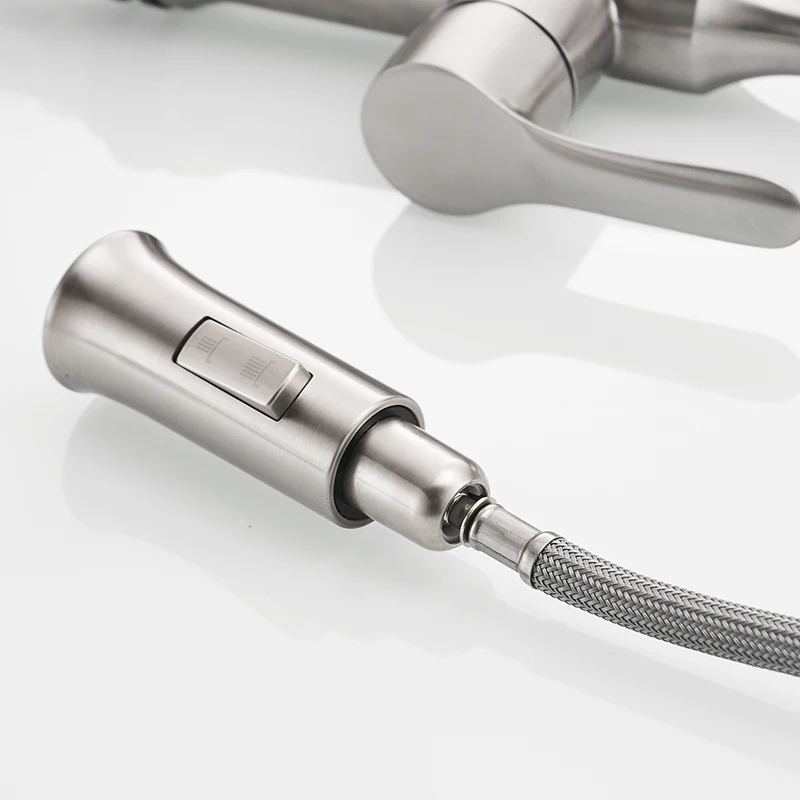 FLG Smart Touch Kitchen Faucets Touch Inductive Faucet Stainless Steel Single Handle Dual Outlet Water Modes Sink Mixer Tap