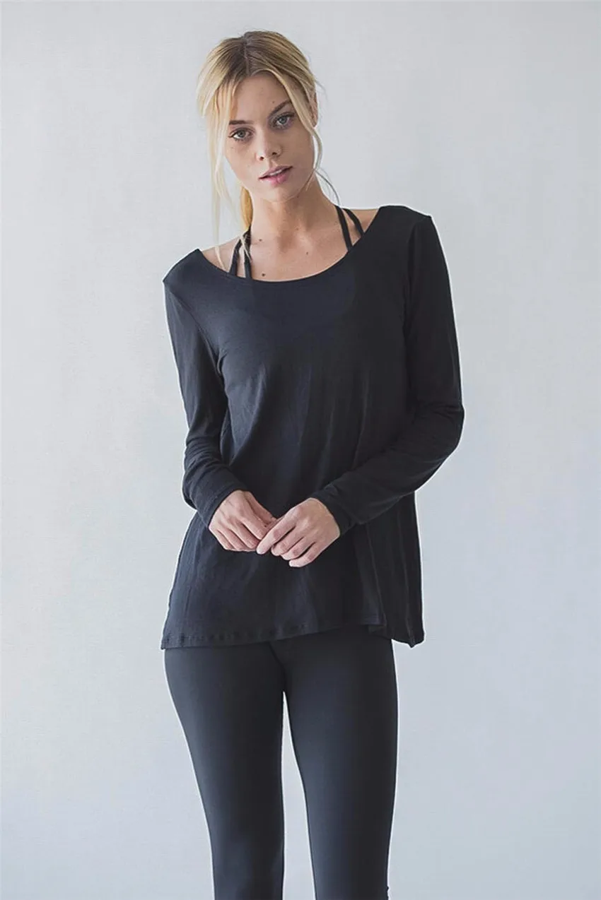 Montiel Open Back Running Shirts Top