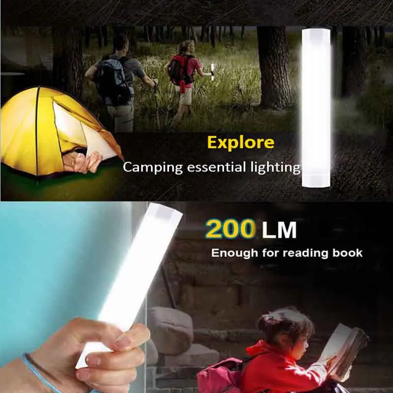

4 Brightness dimming mode + flashing mode + Magnetic Mini Rechargeable LED Multifunctional Camp Light For Outdoor Indoor Using