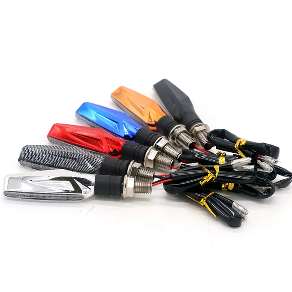 

12 LED Universal Motorcycle Turn Signal Light Yellow and Blue Color 12V turning Indicator Blinker Flash Lamp Motor Refit