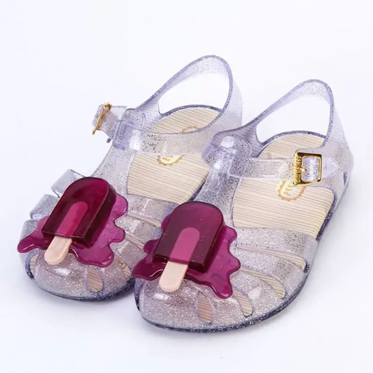 14 19cm mini melissa 2017 Summer Cute girls Sandals little girl Soft shoes Children Baby princess