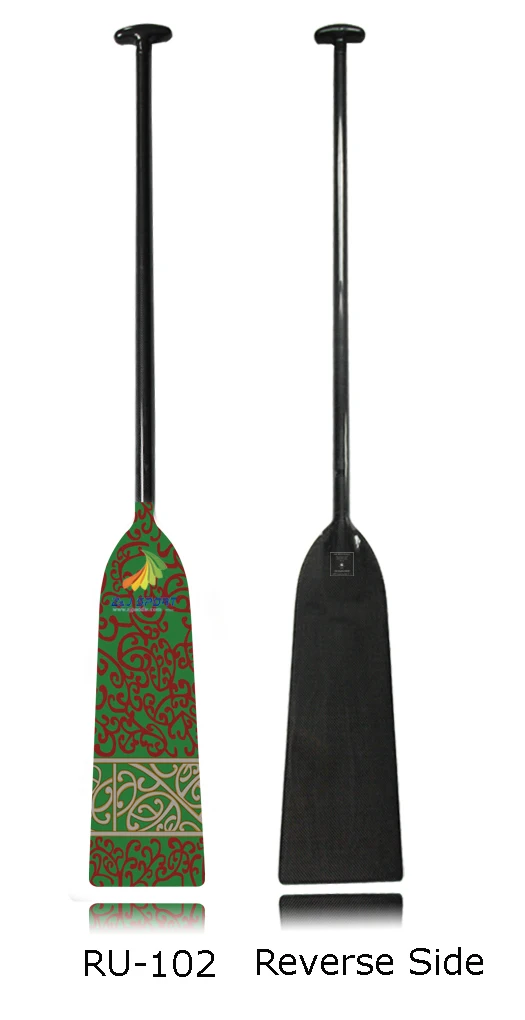 ZJ SPORT IDBF одобрено 1-Piece Carbon Fiber Dragon Boat Paddle в Овальном Вале эргономичная Т-образная ручка с графическим дизайном На лезвиях - Цвет: RU102