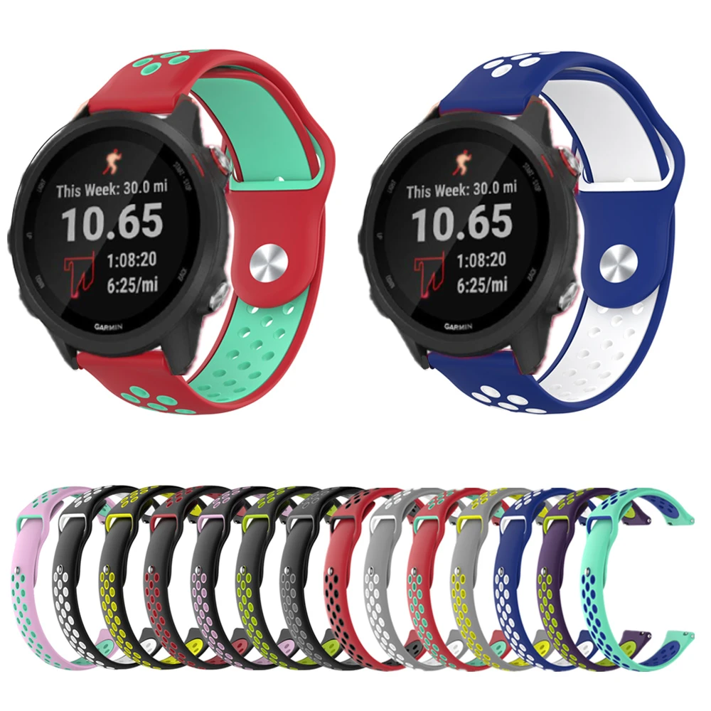 

20mm Replacement Strap For Garmin Forerunner 245/245M Band Silicone Bracelet For Xiaomi Huami Amazfit Bip Smart Watch Bands