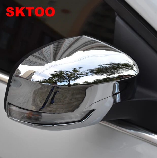 SKTOO подходит для 2012 2015 ford Focus дверь боковое крыло зеркало хромированная крышка