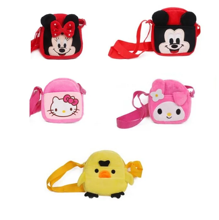 Red Bat man Lovely cartoon pattern boy and girl Plush single shoulder bag