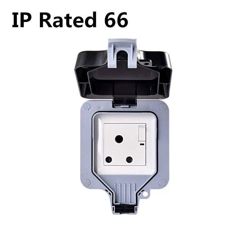 IP66 Открытый водонепроницаемый всплеск гнездо 15а с переключателем Кейптаун Южная