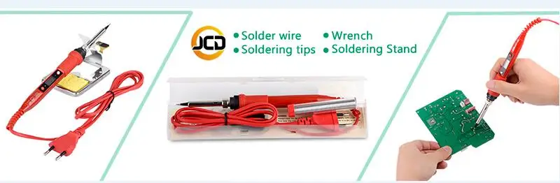 electric welding JCD 220V 80W LCD Electric Soldering iron 908S Adjustable Temperature Solder iron With quality soldering Iron Tips and kits best soldering iron for electronics