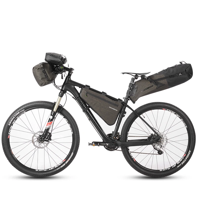 ROCKBROS треугольные велосипедные сумки 5L/8L большая емкость непромокаемая MTB