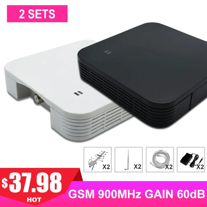 

Light 900MHz Cellular Cell Phone Signal Booster GSM FDD 2G Voice Internet Single Band Mini Yagi+Whip Antenna Coaxial Cable >