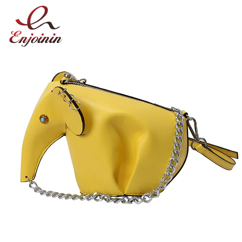 

Cute Pu Leather Elephant Fashion Women's Casual Shoulder Bag Tote Crossbody Mini Messenger Bag Girl's Handbag Female Bolsa Flap