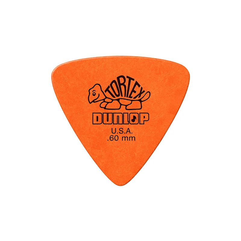 1pc 0.6mm Dunlop Tortex гитары Палочки s бас посредника акустической гитары аксессуары классический треугольник гитары Палочки 0,5/0,6/0,73/0,88/1,0/1,14 мм - Цвет: 1pc 0.6mm