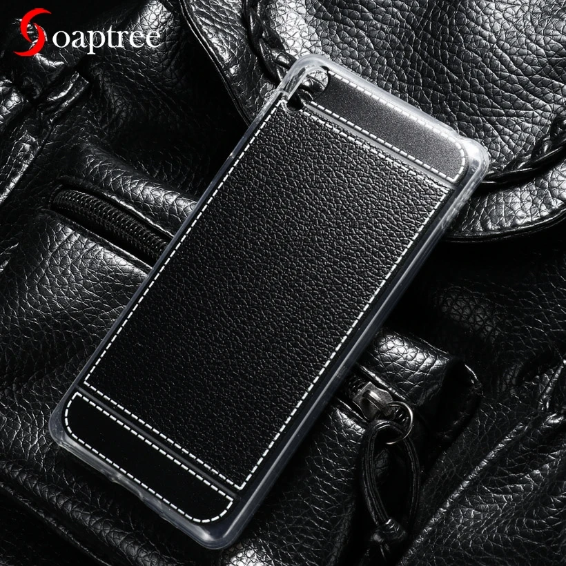 

Soaptree Phone Cases For Sony Xperia E5 F3311 F3313 5.0 inch Litchi Silicone Soft TPU Cover Case