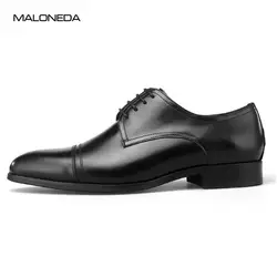 MALONEDA новый ручной Италия стили кожаная обувь Для мужчин для свадьбы Представительская обувь Быстрая доставка