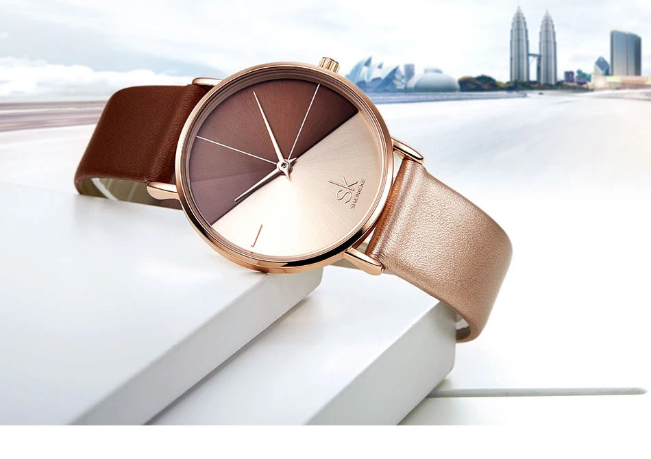 Luxury Leather Watches Women Minimalist Creative Fashion Quartz Watch Reloj Mujer 2018 Simple Ladies Wrist Watch Bayan Kol Saati (3)