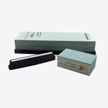 Премиум точильный камень нож точильный камень 2 стороны зернистость 400/1000 водный камень | лучший точильный камень точилка | Нескользящая нейлоновая направляющая