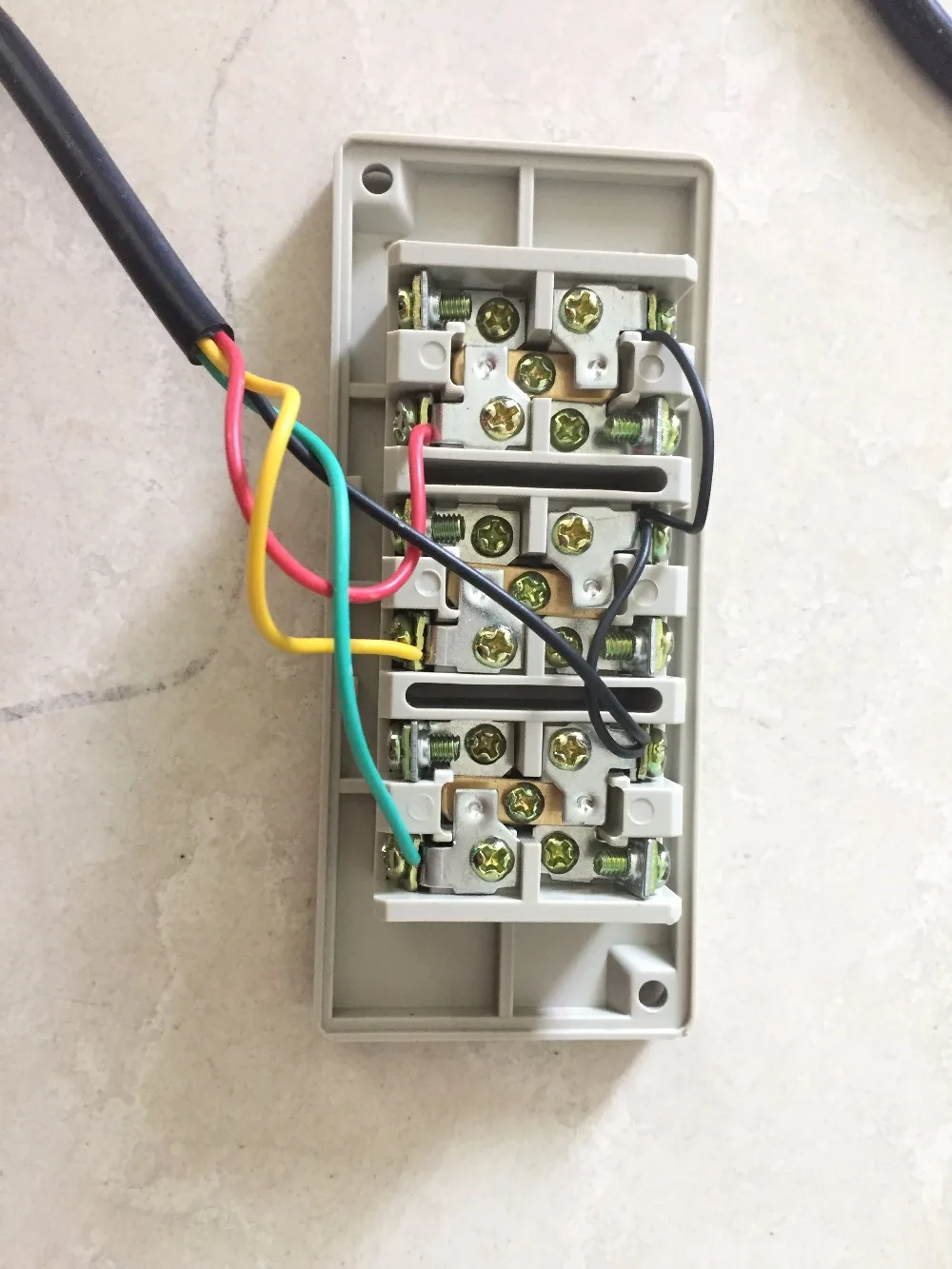 connection of push button