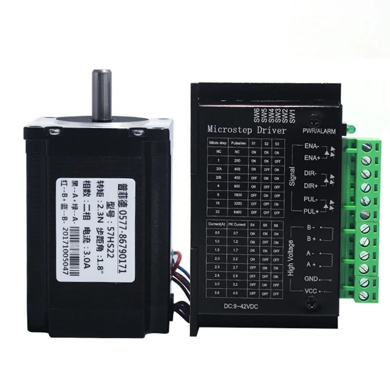 

57 stepper motor set 2.3N.M torque length 81MM + TB6600 drive 4.0A Y
