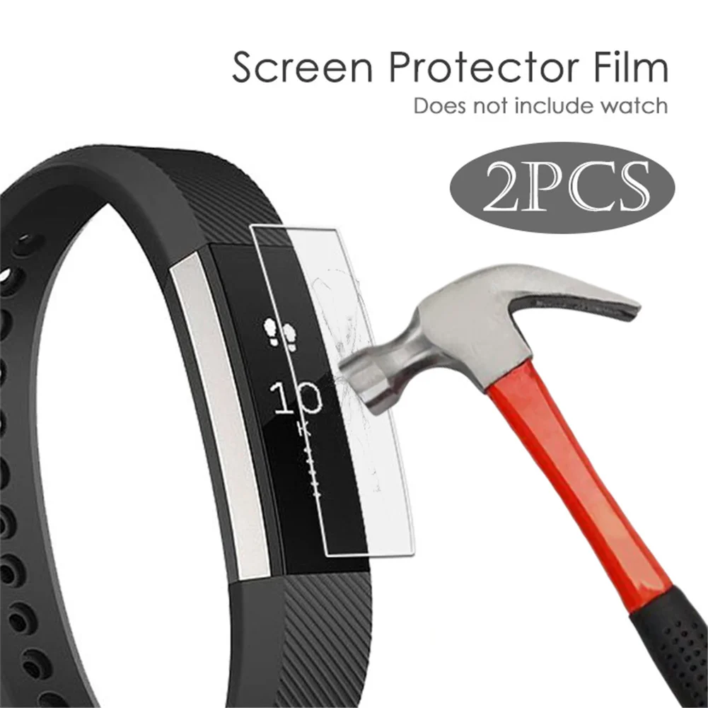 

2pcs For Fitbit Alta HR HD TPU Ultra-thin Protective Film Explosion-proof Full-screen Transparent Screen Protector Film