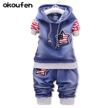 okoufen 2018 new baby boy clothes spring and autumn children denim body suit fashion jean kids clothing sets retail okoufen 2018 new baby boy clothes spring and autumn children denim body suit fashion jean kids clothing sets retail