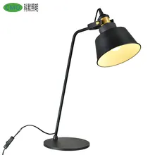 Американский Стиль LED рядом Настольная лампа в стиле ретро дизайнерские свет Простой Винтаж Гостиная Спальня исследование настольная лампа с E27 разъем