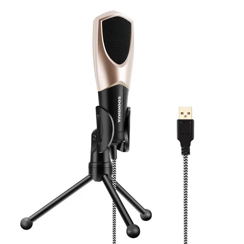 SOONHUA Q3 Wired USB Microphone Professional Studio Recording Mic for