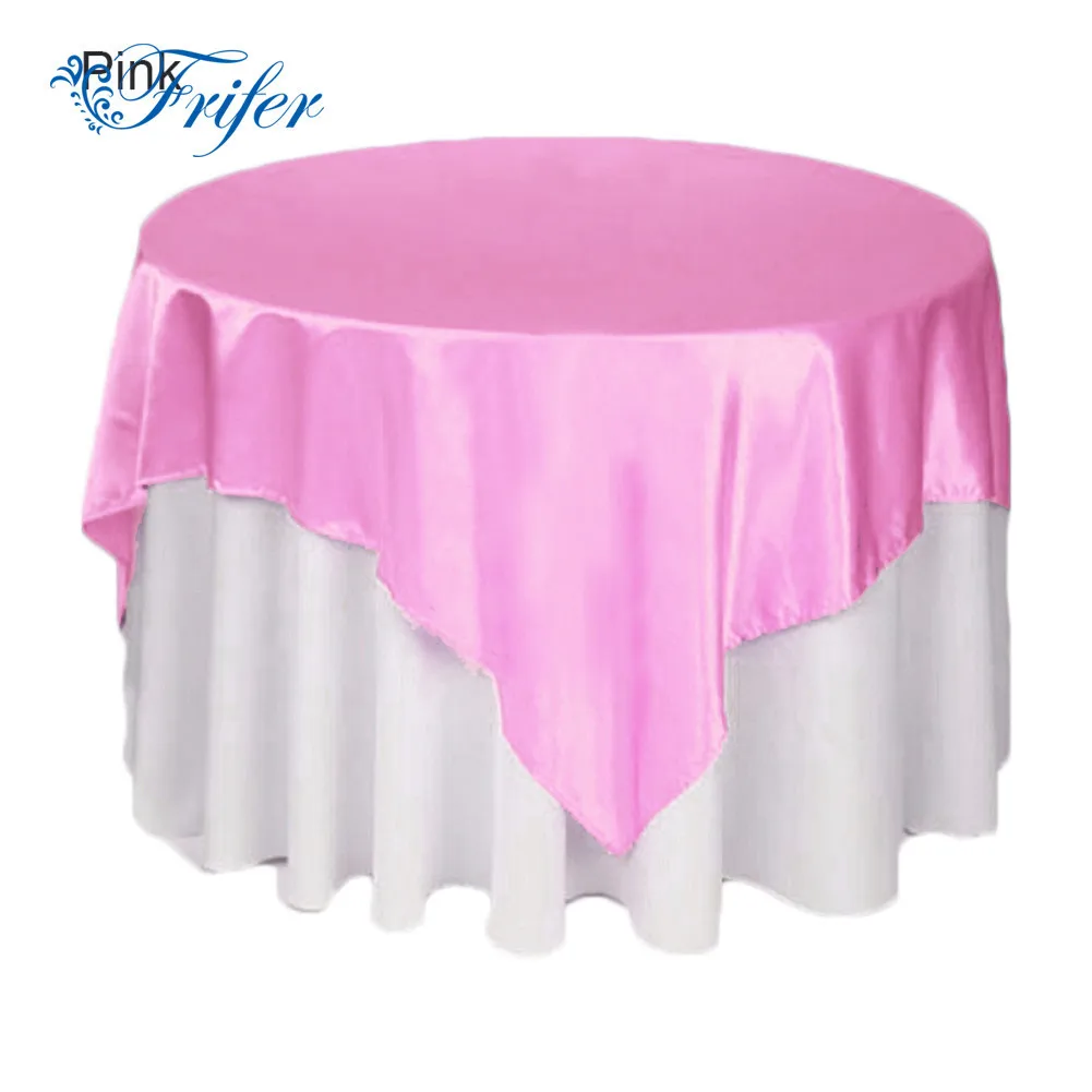 145 * 145cm Disposable Solid Table Cloth Waterproof Oilproof Satin