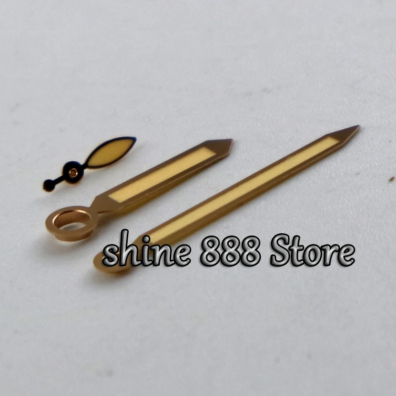 

parnis rose golden super lume watch hands for 47mm case untas 6497 6498 movment