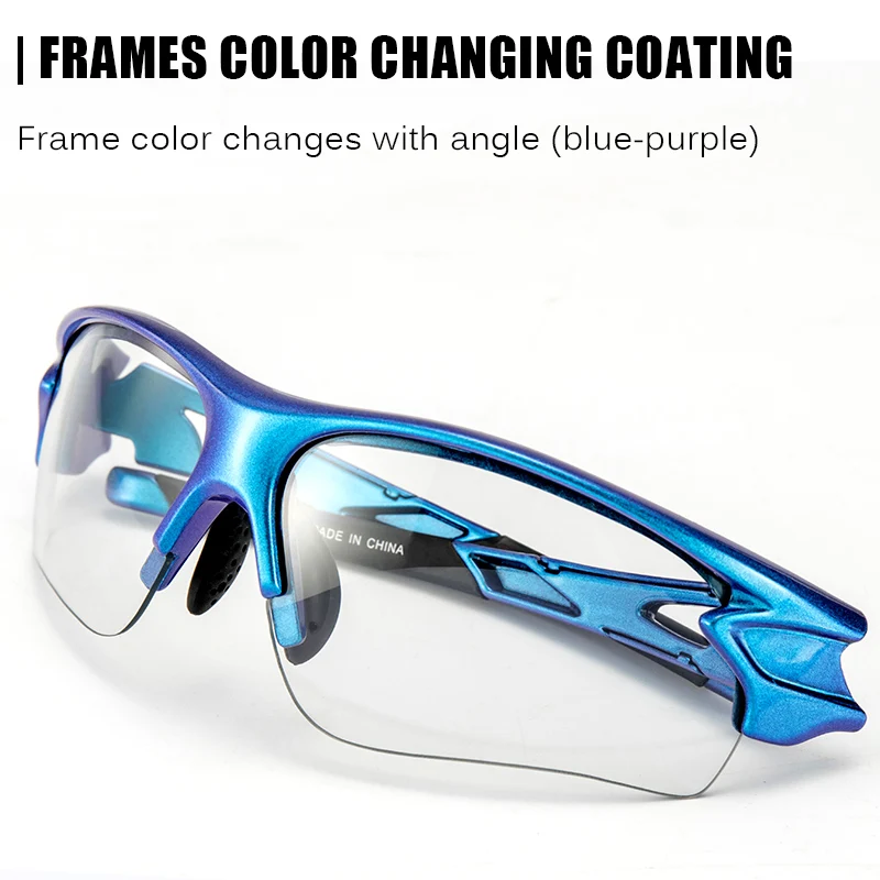 ROCKBROS New Photochromic Glasses Cycling Gradient Frame UV400 Sunglasses For Men Women Hiking Sports Eyewear MTB Bike Glasses