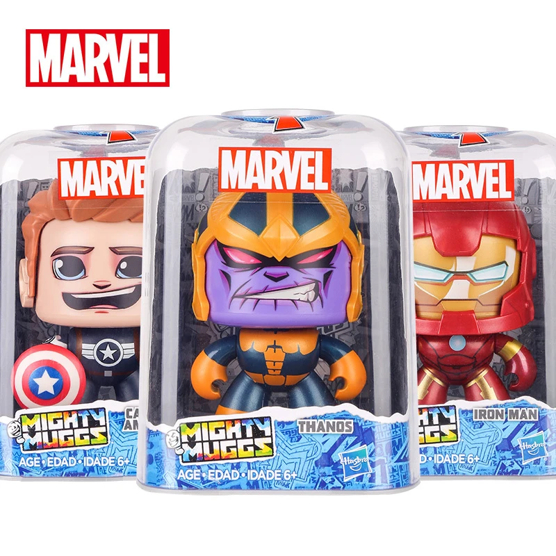 Hasbro Marvel Mighty Muggs сменная кукла Халк Капитан Америка танос Человек-паук фигурка детская игрушка подарок