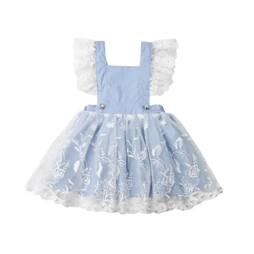 

Baby Girl Dress Newborn Kids Toddler Girl Lace Princess Tutu Dress Pageant Party Dress 0-5T