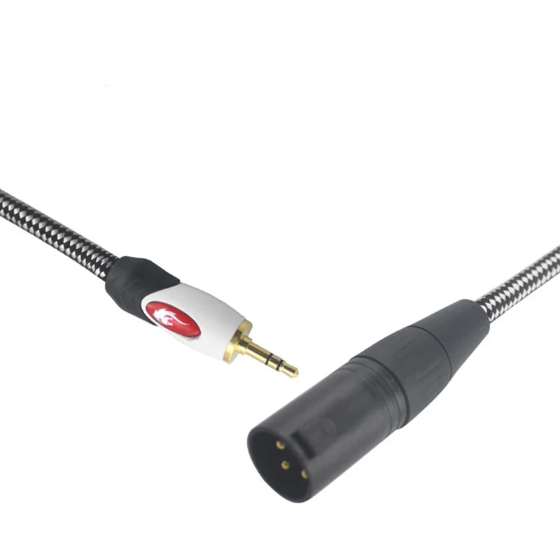 1 8 Mini Jack 3 5mm to XLR 3 Pin Hifi Audio Cable Headphone PC Sound Card Amplifier Mixing Console 3 5 XLR Cable 5M
