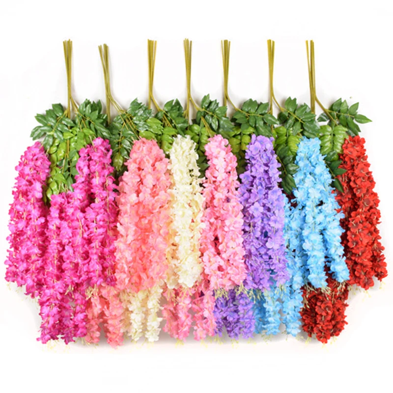 12pcs flores decoration for weddings Bean flower vine String fake