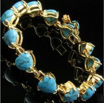 

DYY 822 +++Beautiful Women Jewellery Turquoise Heart Style Bracelet