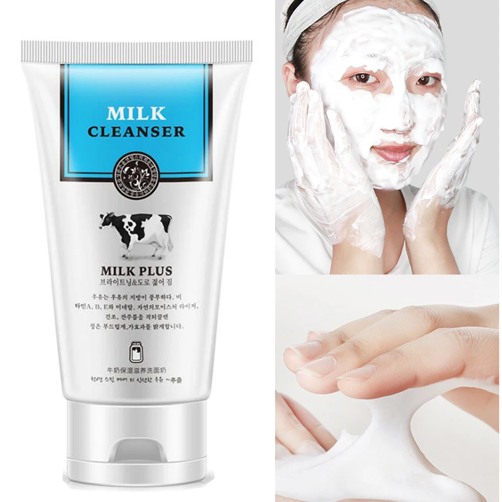 Horec Delicato Latte Anti Rughe Detergente Viso di Lavaggio Pulizia Del Viso Anti Aging Idratante Sbiancamento Pulizia Profonda Purificare I Pori|facial cleansing|deep cleanface wash - AliExpress