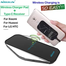 Nillkin Phone Wireless Charger for Xiaomi Mi6 Mi5 Huawei Honor 9 8 P9 Oneplus 5 3 Type-C Receiver + QI Wireless Charger Pad