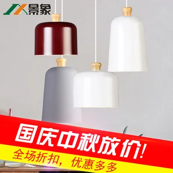 

Nordic individual restaurants wooden small chandelier modern minimalist cafe bar tooling three single aisle lights entrance