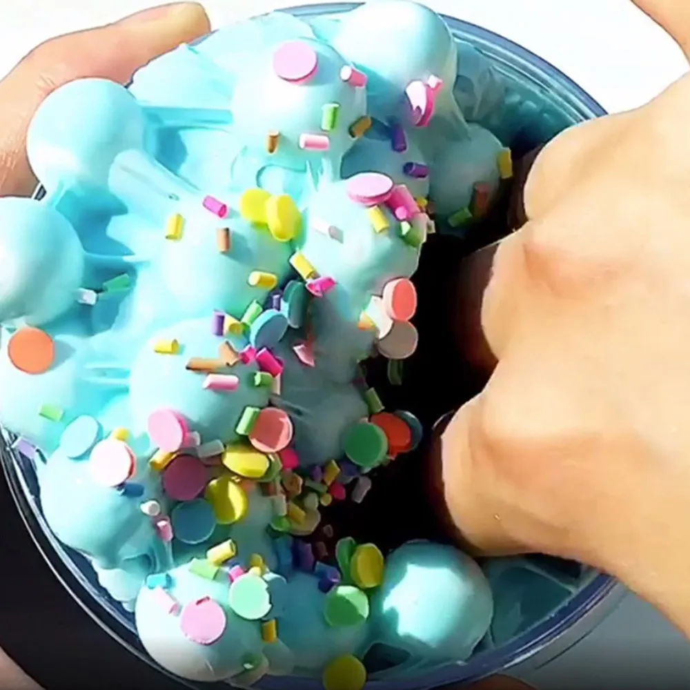 Красивая веселая глина слайм DIY мягкая хлопковая слизь Фруктовое пюре грязь
