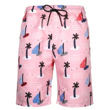 Розовый Рисунок, пляжный внутренний принт, купальник для отдыха, мужской купальник, плавки, мужские плавки, шорты, купальный костюм, maillot de bain