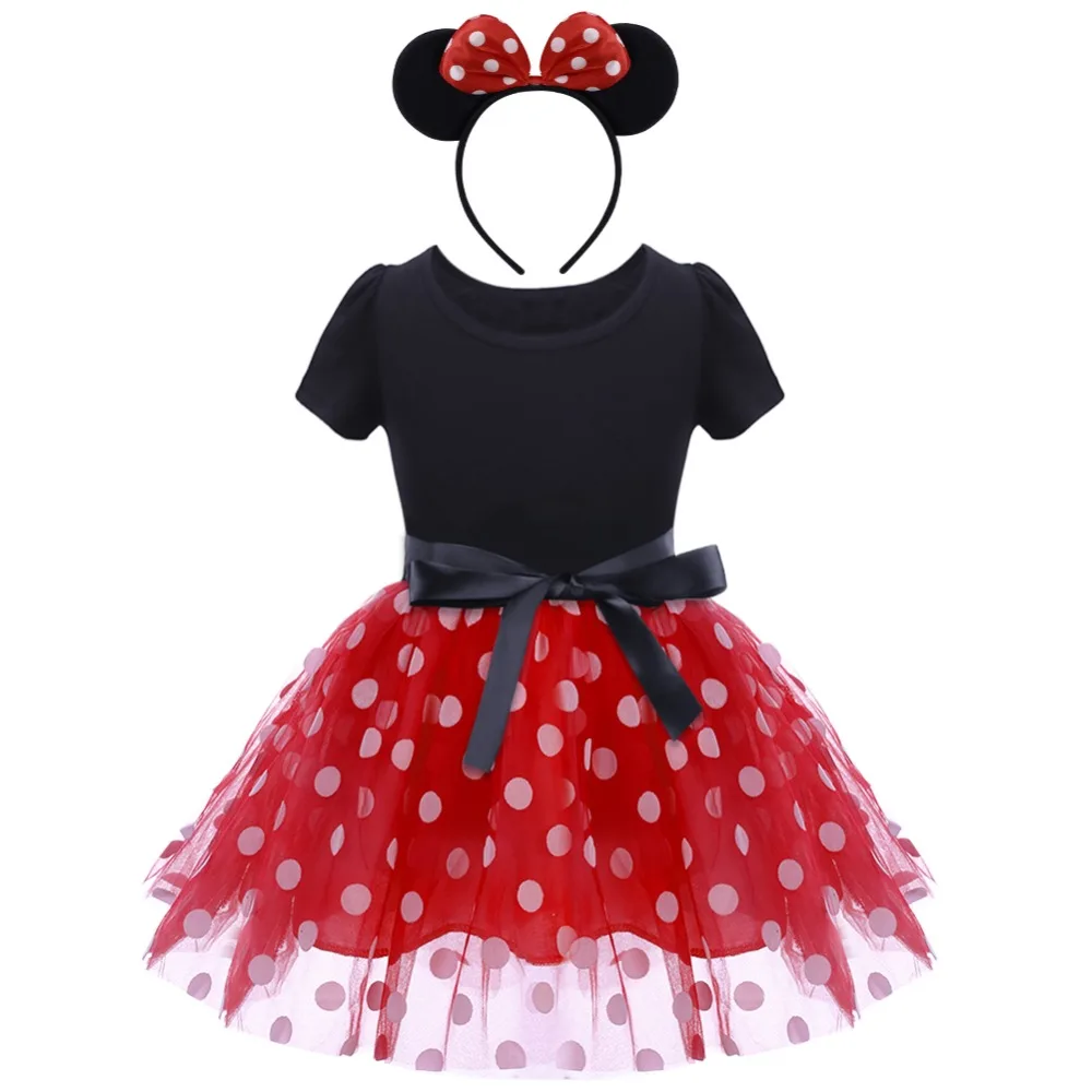 2pcs Set Baby Toddler Girl Kid Minnie Mouse Costume Outfit Fancy Tutu