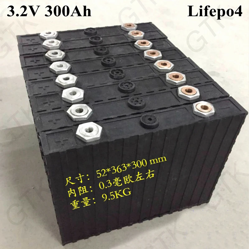 

1pcs lifepo4 cell 3.2v 300ah high capacity lifepo4 lithium battery for electric vehicle car boat inverter solar energy storage